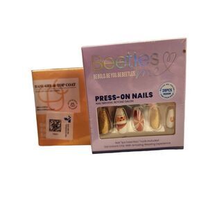 Beetles Holiday press on nails